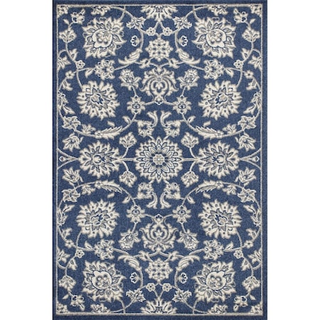 Palacedesigns 3 ft. 3 in. x 4 ft. 11 in. UV-Treated Polypropylene Denim Area Rug PA3667743